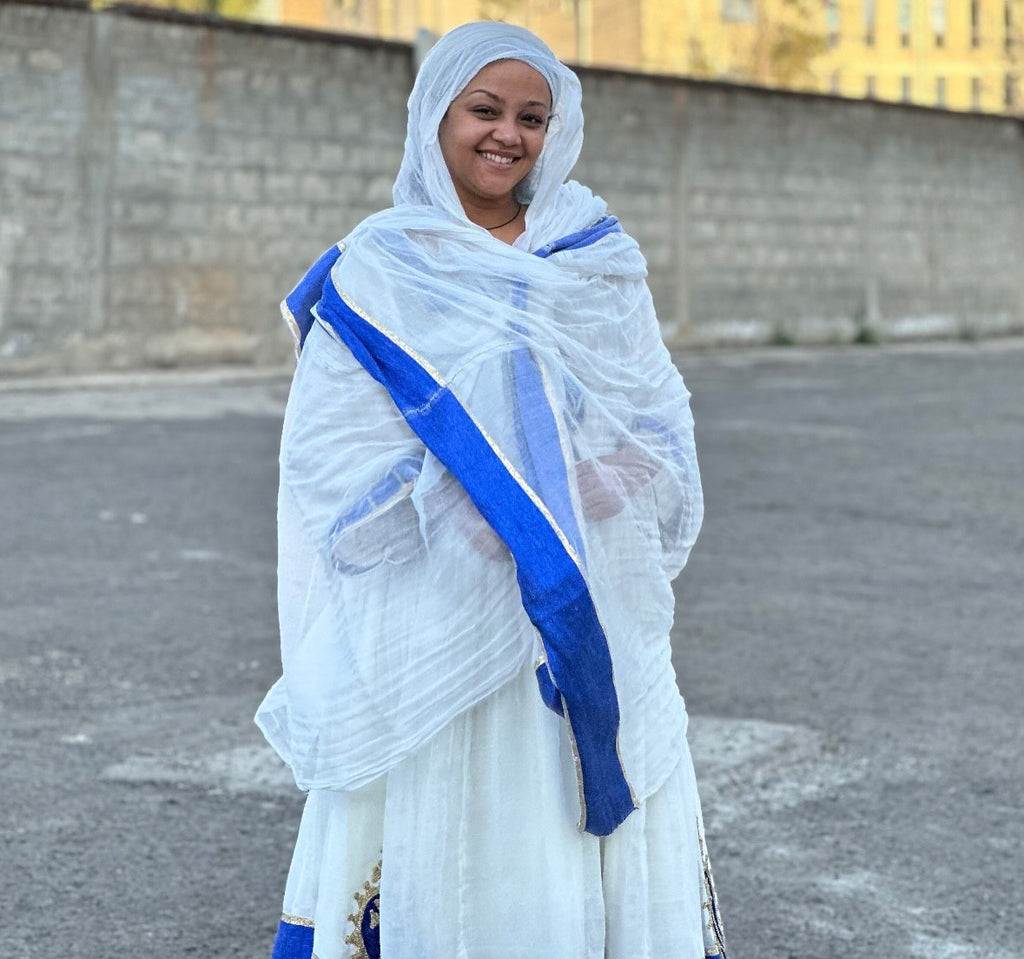 HIWETNESH BEAUTIFUL HABESHA DRESS | HERITAGE HABESHA KEMIS | TIMELESS ETHIOPIAN CLOTHING