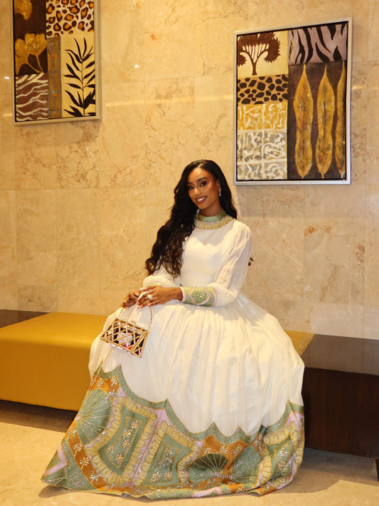 TRADITIONAL ETHIOPIAN WEDDING DRESS | HABESHA TRADITIONAL DRESS