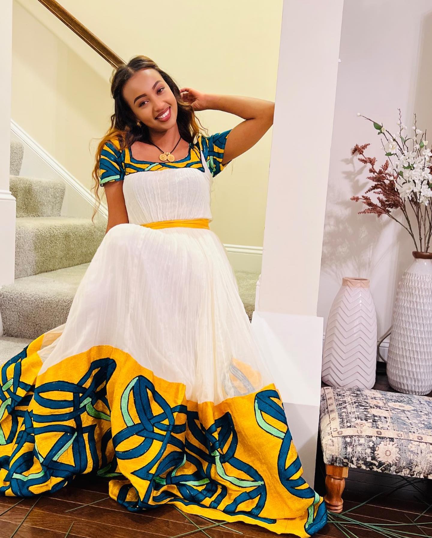 SHORT SLEEVE HABESHA KEMIS | AUTHENTIC ETHIOPIAN TRADITIONAL WEAR