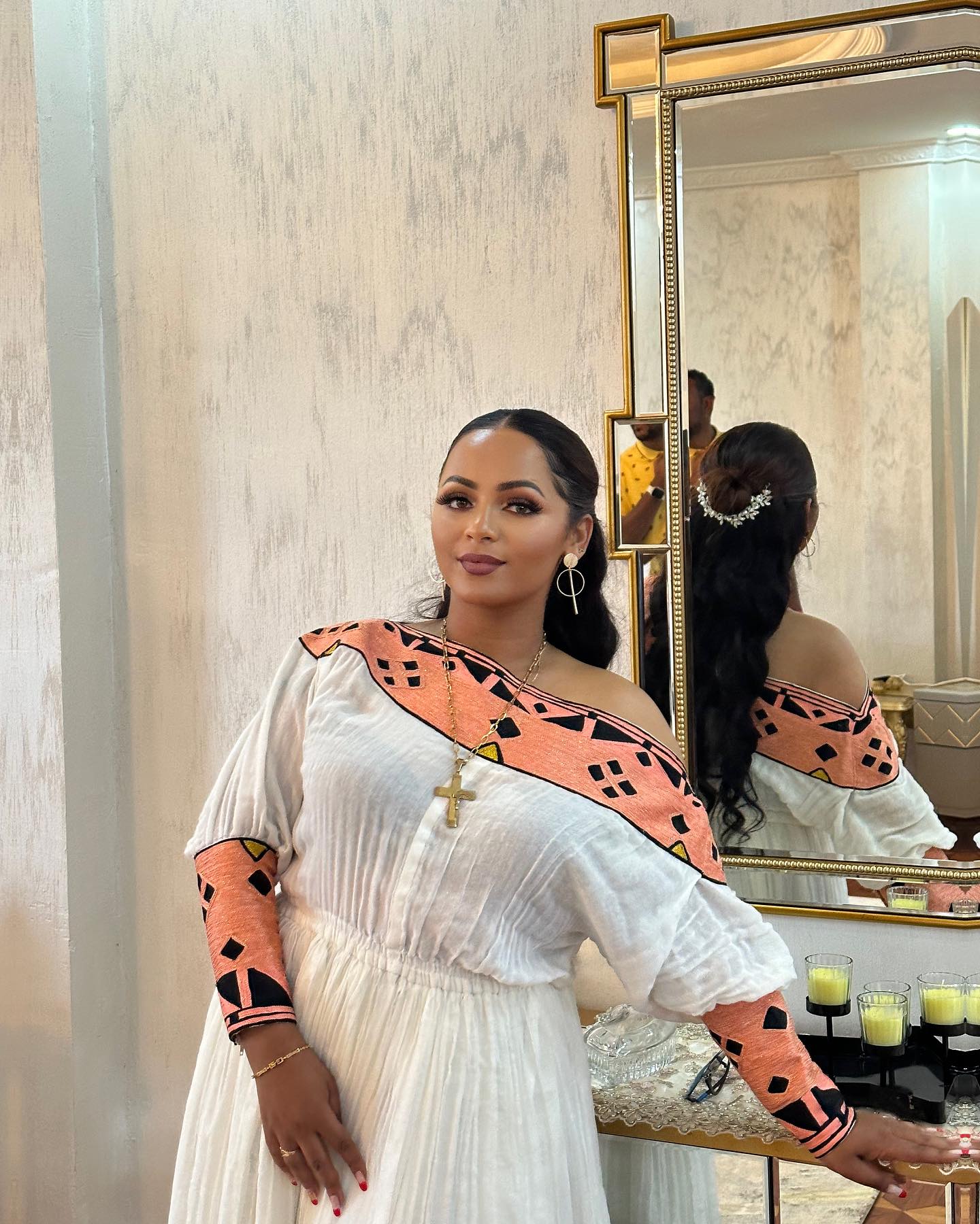 DIRIBWERK TRADITIONAL ETHIOPIAN DRESS IDENTITY | FESTIVE HABESHA KEMIS | STYLISH HABESHA DRESS