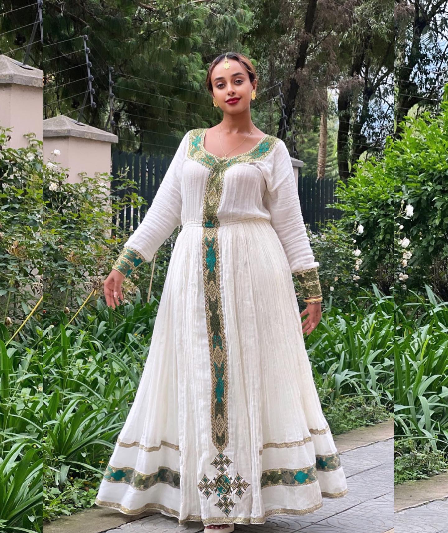 MITU LONG SLEEVE HABESHA DRESS | BEAUTIFUL HABESHA KEMIS | ETHIOPIAN CLOTHING