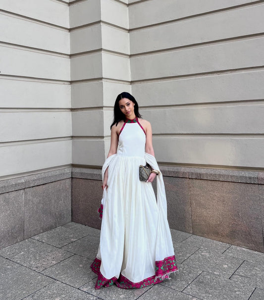 ELEGANT HABESHA KEMIS WITH HANDWOVEN EMBROIDERY AND MODERN SILHOUETTE 