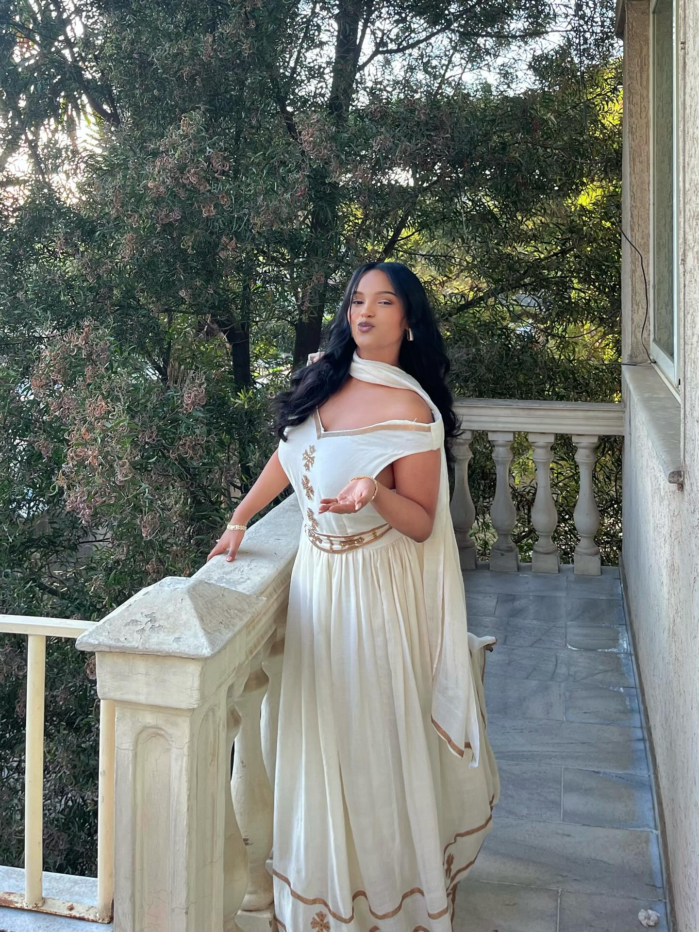 TESFANESH BEAUTIFUL HABESHA DRESS | CHARMING HABESHA KEMIS | TIMELESS ETHIOPIAN CLOTHING