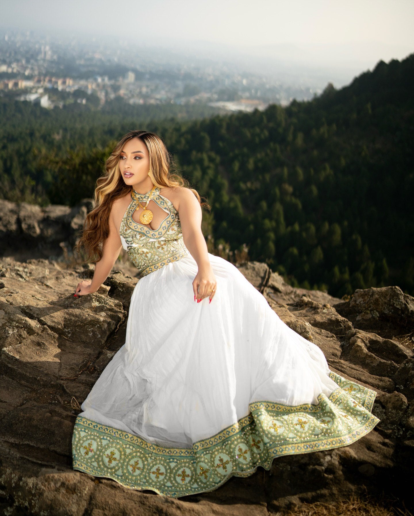 LUXURIOUS HABESHA TRADITIONAL DRESS | TRADITIONAL ETHIOPIAN WEDDING DRESS 