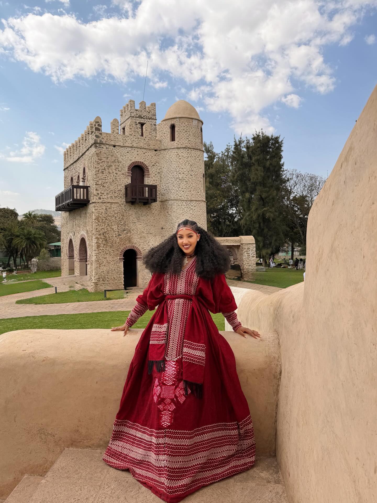 MAKOYA RED HABESHA KEMIS | ETHIOPIAN TRADITIONAL DRESS FOR WOMEN | STUNNING HABESHA DRESS
