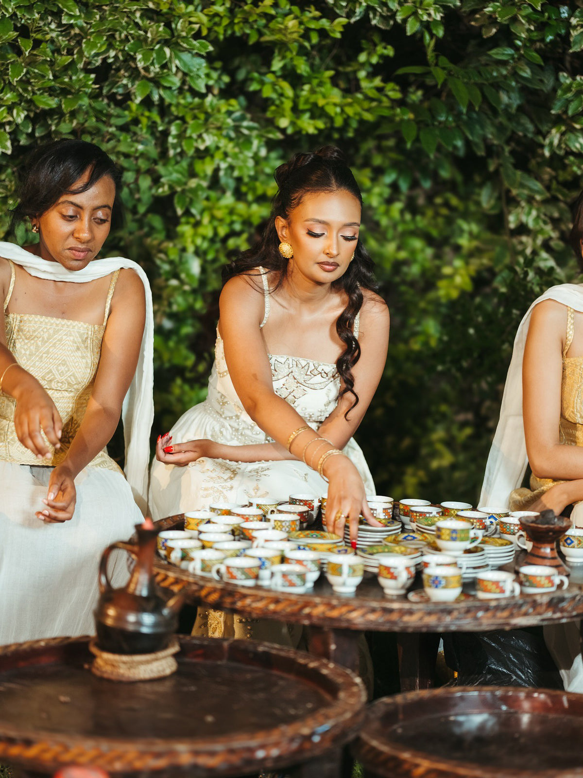 LISHAN ETHIOPIAN MODERN HABESHA OUTFITS FOR COUPLES | WHITE CEREMONIAL MATCHING OUTFIT | CLASSIC COUPLE'S SET FOR WEDDING