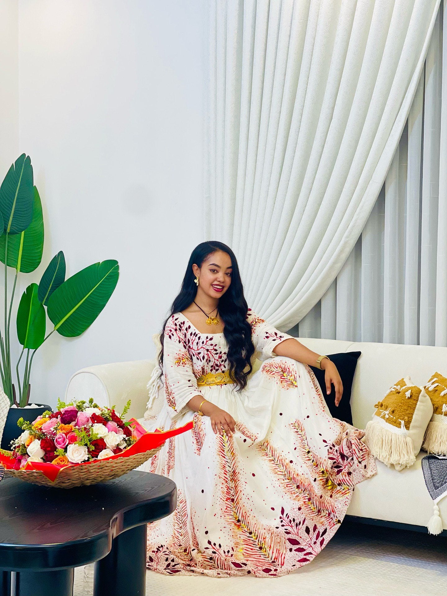 MULALEM ETHIOPIAN HABESHA DRESS | TRADITIONAL HABESHA BRIDAL ATTIRE | CULTURAL HABESHA DKEMIS FOR WEDDING