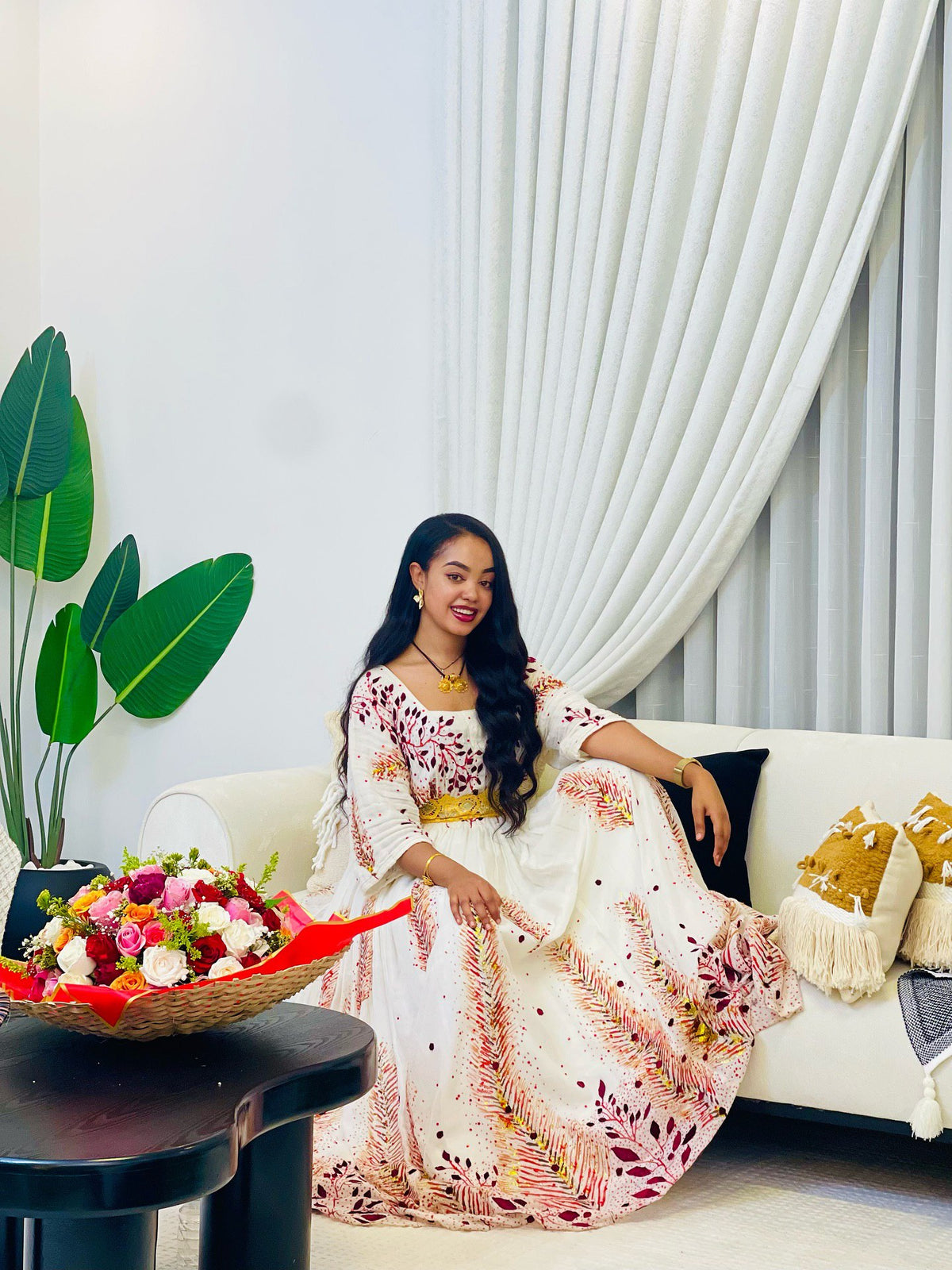 MULALEM ETHIOPIAN HABESHA DRESS | TRADITIONAL HABESHA BRIDAL ATTIRE | CULTURAL HABESHA DKEMIS FOR WEDDING