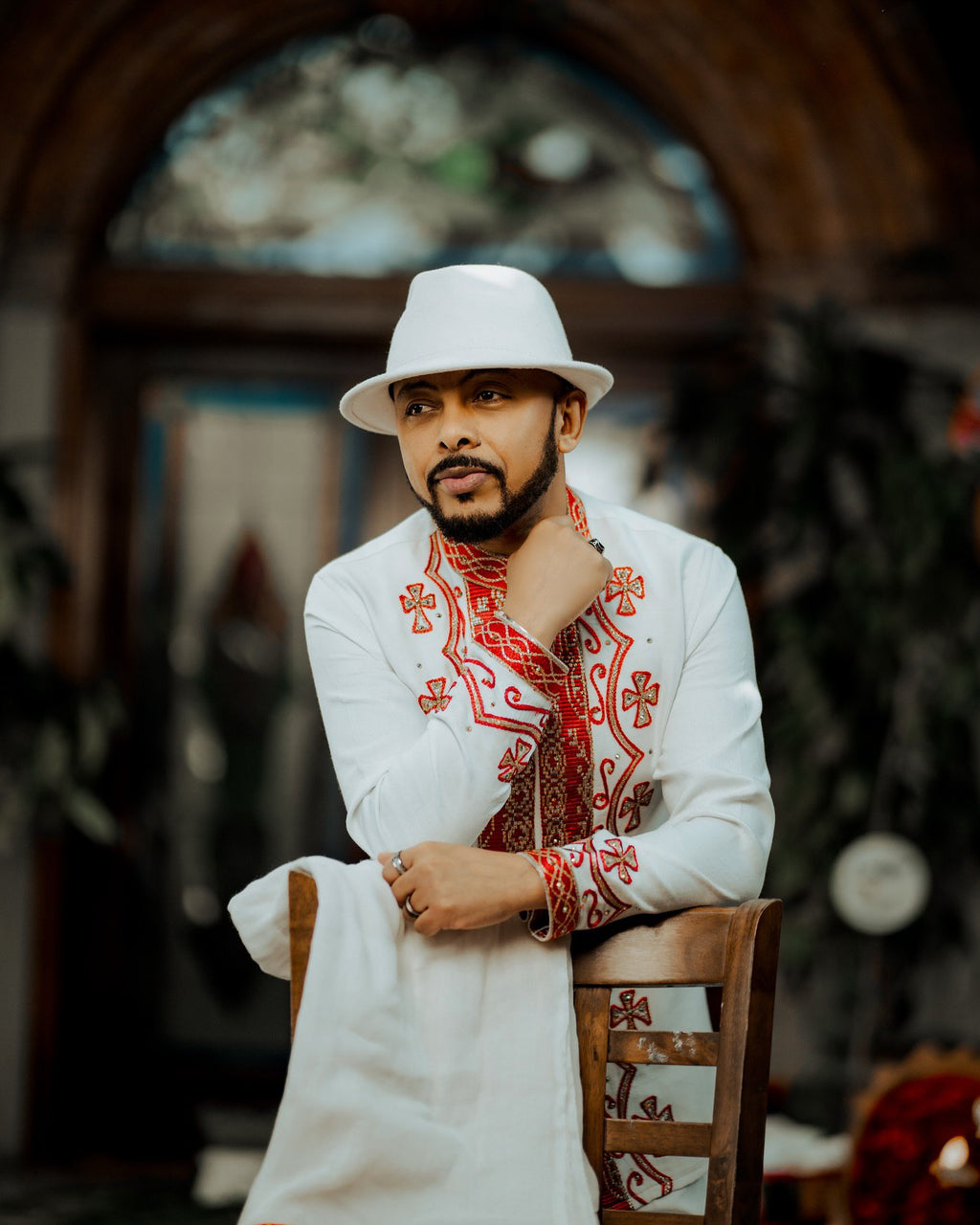 JOHN ETHIOPIAN MEN'S WEAR | HABESHA MEN'S OUTFIT WITH PANTS | TRADITIONAL STYLE UPDATED