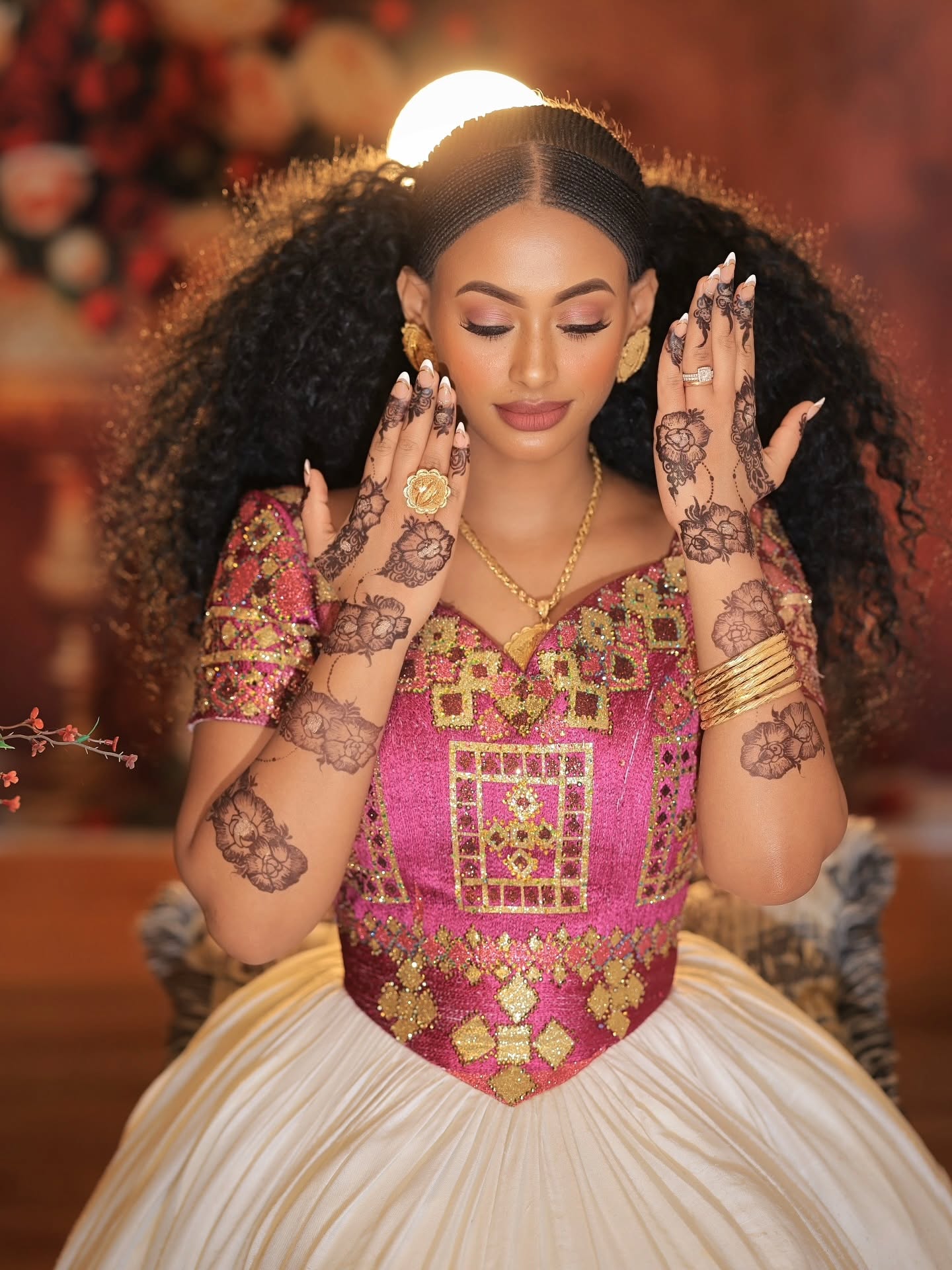 NUHAMIN TRADITIONAL ETHIOPIAN WEDDING DRESS | HABESHA KEMIS STYLE | HABESHA DRESS FOR WEDDING