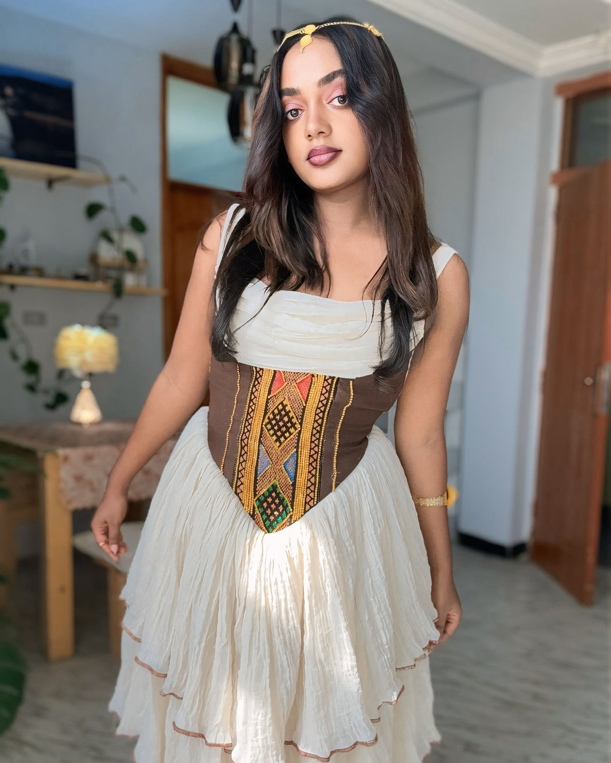 NAZRAWIT HANDWOVEN HABESHA KEMIS | TRADITIONAL ETHIOPIAN CLOTHING | MINIMALIST HABESHA DRESS