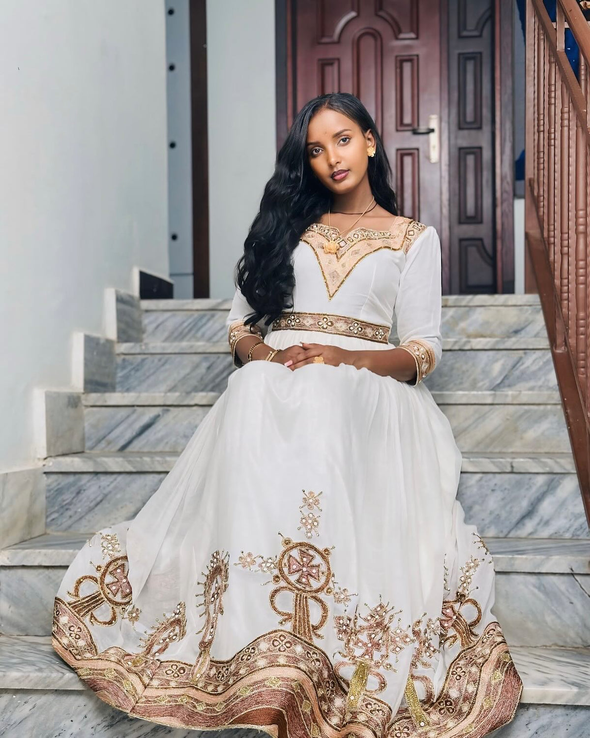 FINOT ETHIOPIAN TRADITIONAL DRESS | HABESHA DRESS FOR WEDDING | HABESHA KEMIS COLLECTION