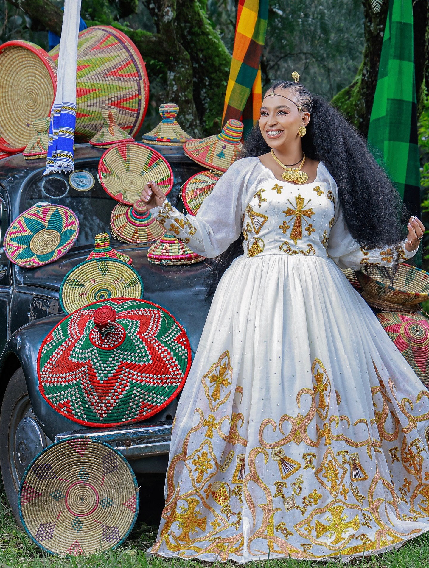 MUNIT LONG SLEEVE HABESHA KEMIS | ELEGANT TRADITIONAL ETHIOPIAN DRESS | HABESHA DRESS FOR EVENTS