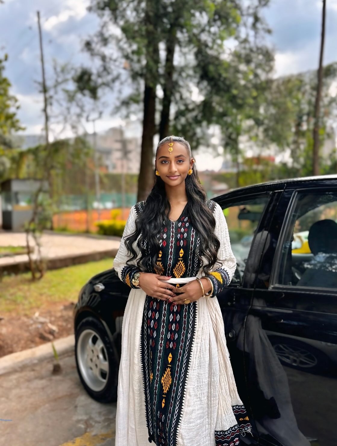 SASAHULSH GRACEFUL HABESHA DRESS | LONG SLEEVE HABESHA KEMIS | TRADITIONAL ETHIOPIAN CLOTHING