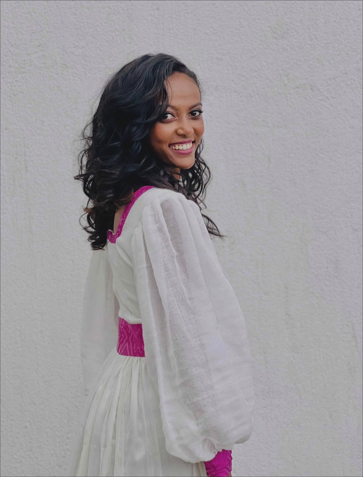 SEMA PUFF SLEEVE HABESHA DRESS | BEAUTIFUL ETHIOPIAN TRADITIONAL DRESS FOR WOMEN | HABESHA KEMIS FOR EVENTS