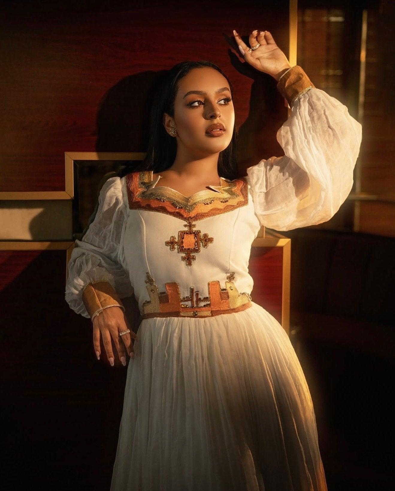 MULUNESH TIMELESS HABESHA DRESS | CHARMING HABESHA KEMIS | HANDMADE ETHIOPIAN CLOTHING