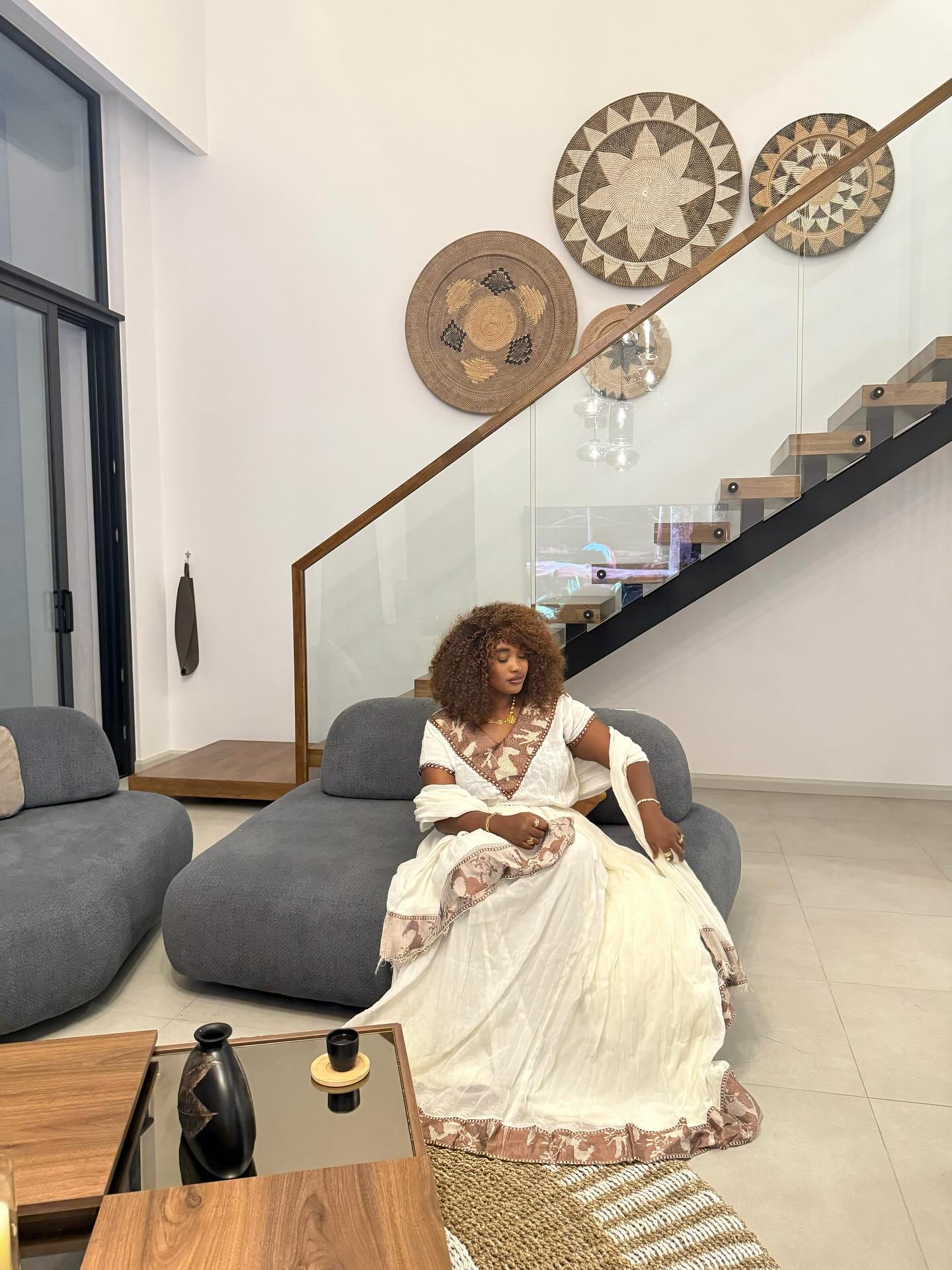 WIDNESH TRADITIONAL ETHIOPIAN DRESS | CLASSIC HABESHA KEMIS | VIBRANT HABESHA DRESS FOR FESTIVES