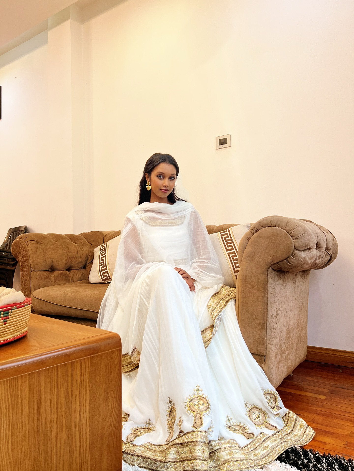 HABESHA DRESS | GOLDEN EMBROIDERY HABESHA KEMIS WITH TRADITIONAL ETHIOPIAN CHARM