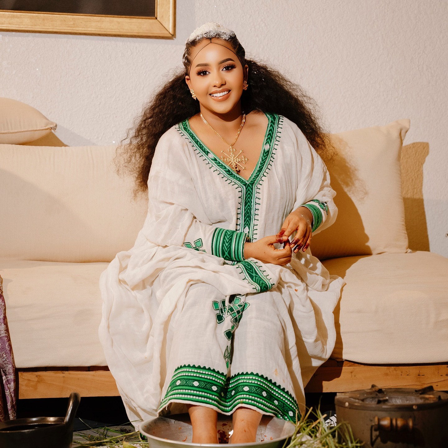 BIRHAN HABESHA DRESS | ETHIOPIAN DRESS FOR EVENT | GRACEFUL HABESHA KEMIS