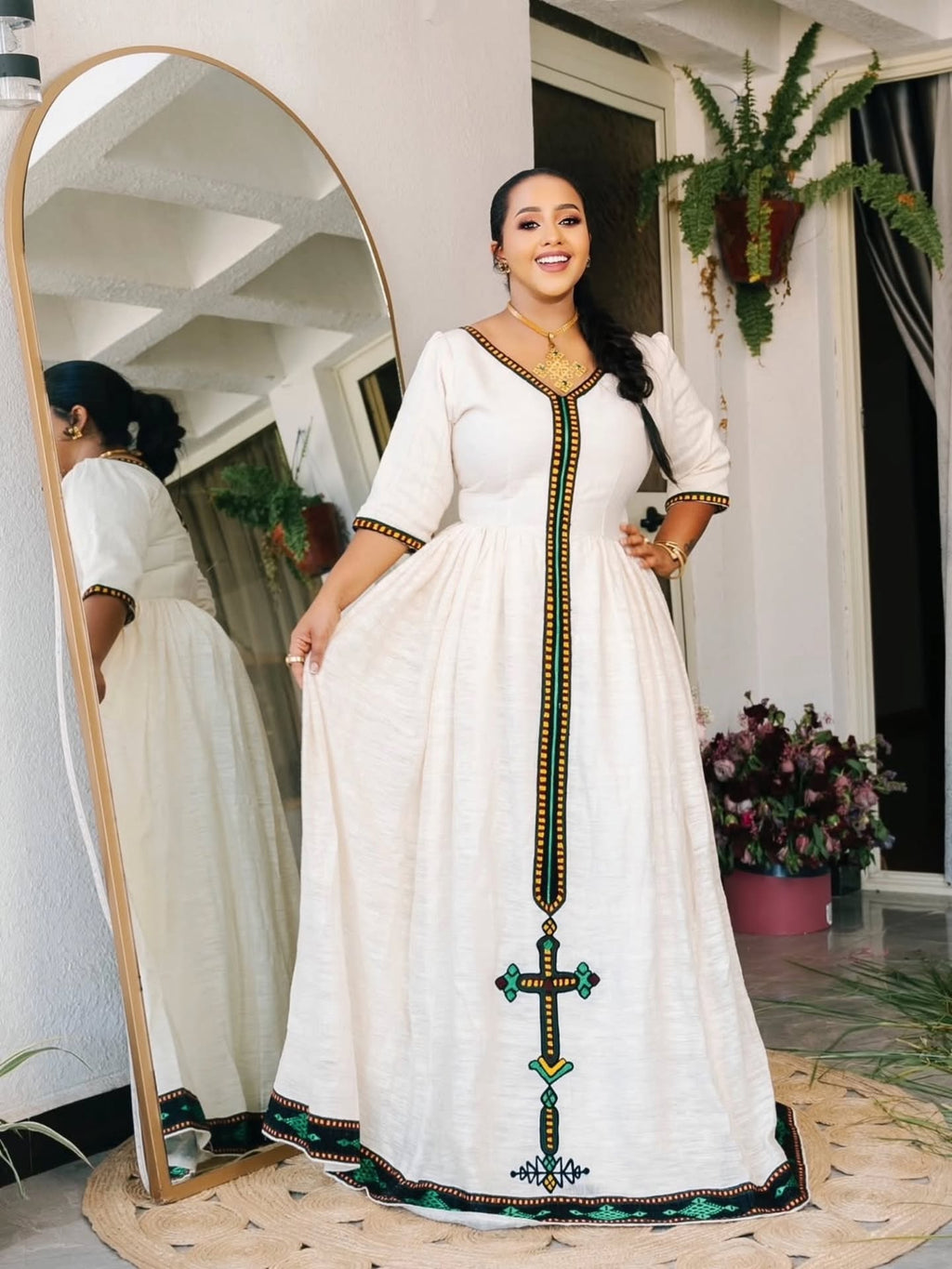 GEREMUSH CULTURAL HABESHA KEMIS | HABESHA DRESS FOR SPECIAL CELEBRATIONS | ETHIOPIAN CLOTHING