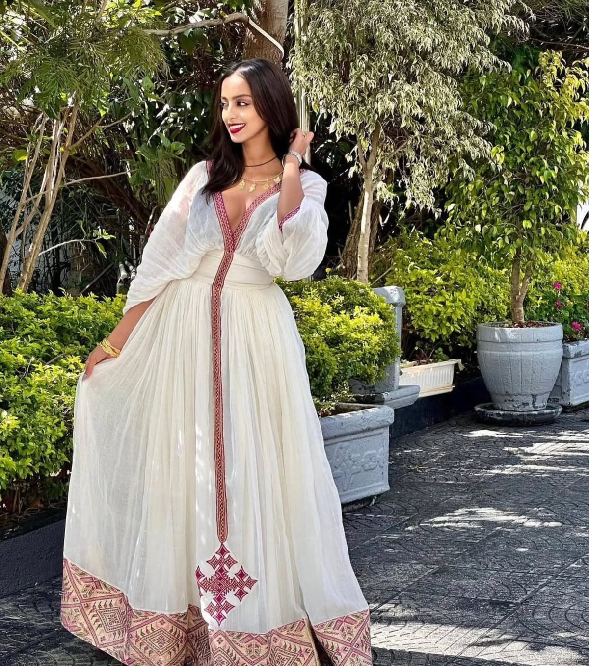 KEDAMAWIT PREMIUM HABESHA DRESS | ETHIOPIAN CLOTHING COLLECTION | HABESHA KEMIS ONLINE