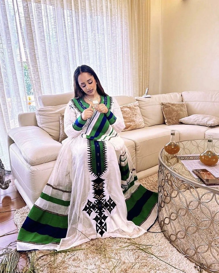 ABIGIYA ETHIOPIAN DRESS COLLECTION | AUTHENTIC HABESHA KEMIS | HABESHA DRESS HERITAGE WEAR