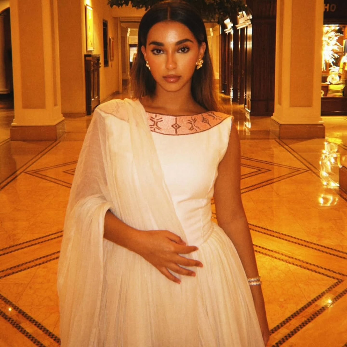 YABNAT SLEEVELESS HABESHA KEMIS | ETHIOPIAN DRESS COLLECTION | HANDWOVEN HABESHA DRESS