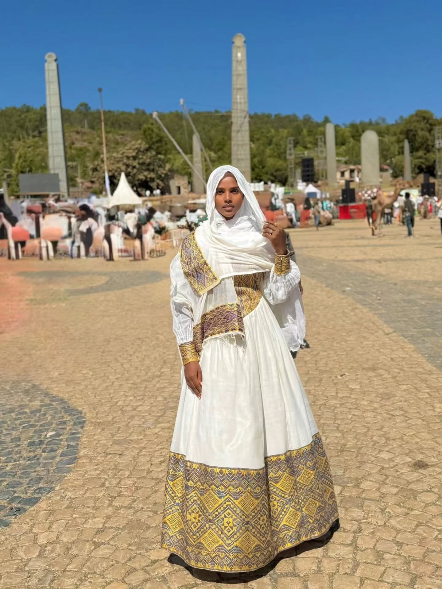 MELKAMAWIT CULTURAL HABESHA DRESS | VIBRANT HABESHA KEMIS | ETHIOPIAN TRADITIONAL DRESS