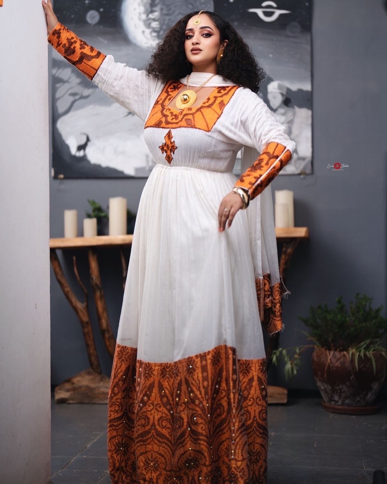 RAKEB HABESHA DRESS | ARTISTIC FASHION HABESHA KEMIS | SHOWCASE INSPIRED BY TIMELESS ETHIOPIAN TRADITIONAL DRESS