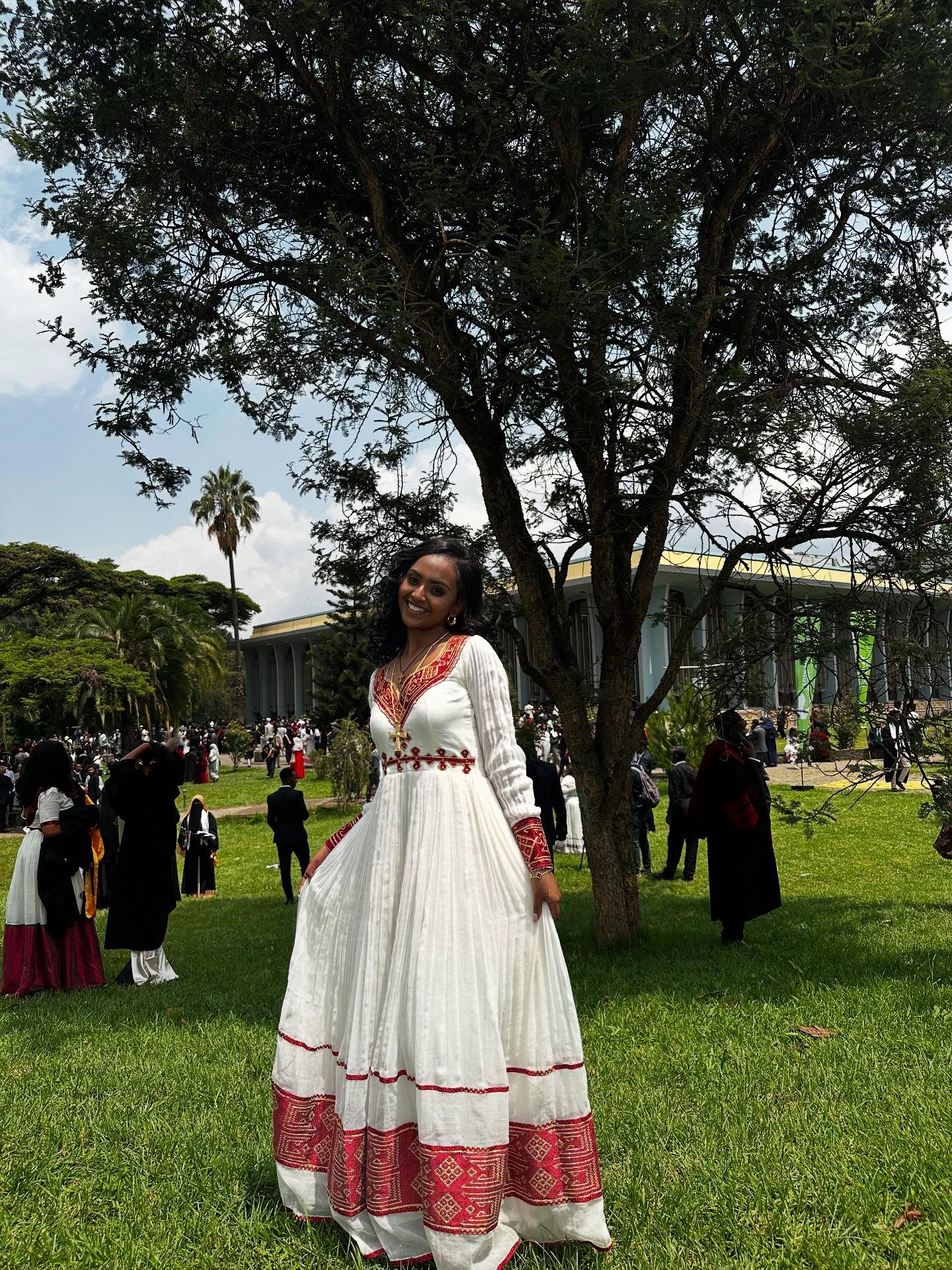 WERKE HABESHA DRESS | AUTHENTIC ETHIOPIAN TRADITIONAL DRESS | CULTURAL EMBROIDERY HABESHA KEMIS