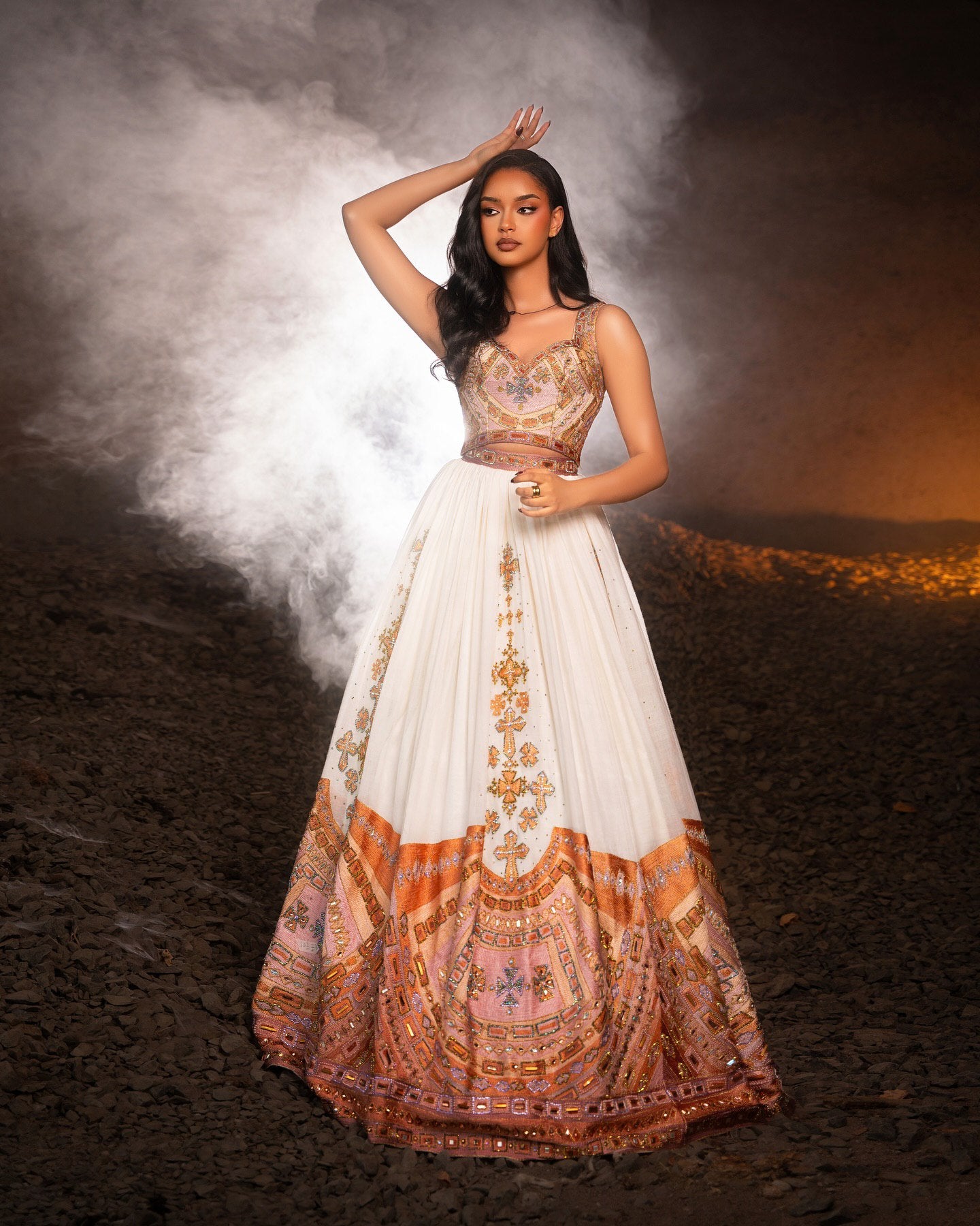 TEREF ETHIOPIAN WEDDING DRESS | SLEEVELESS HABESHA KEMIS | STYLISH HABESHA DRESS FOR WEDDING