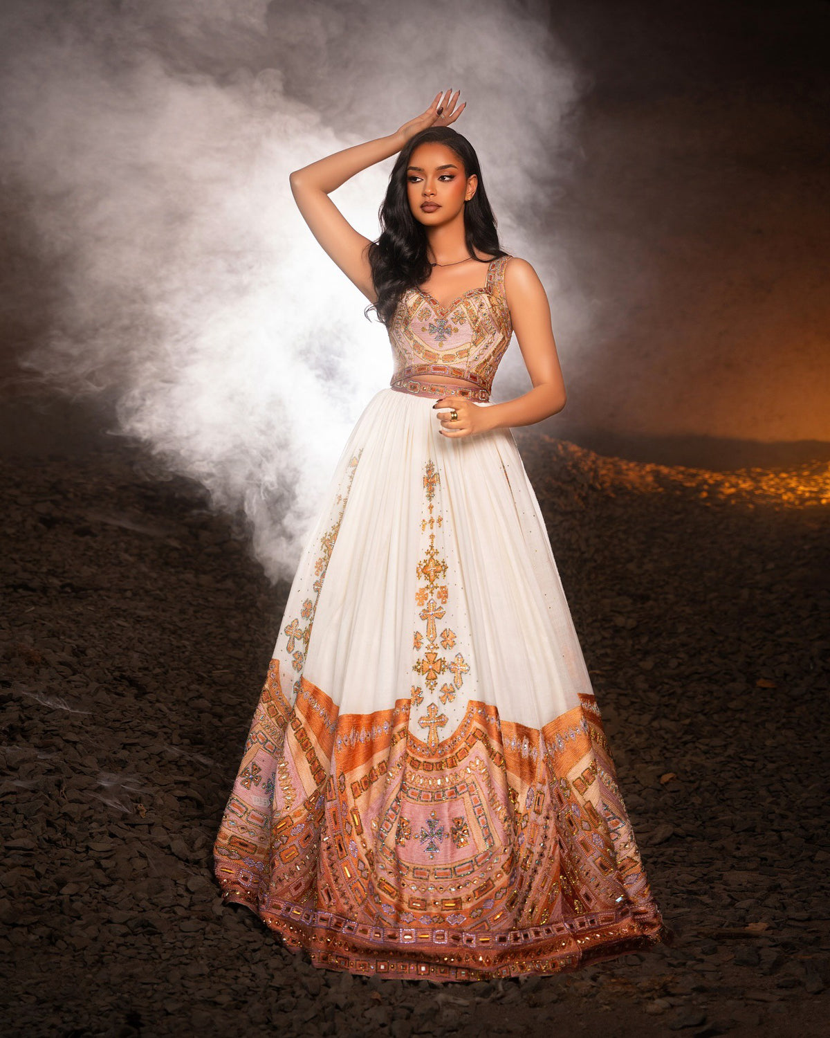 TEREF ETHIOPIAN WEDDING DRESS | SLEEVELESS HABESHA KEMIS | STYLISH HABESHA DRESS FOR WEDDING