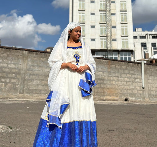 ETHIOPIAN CEREMONIAL FASHION HABESHA KEMIS 