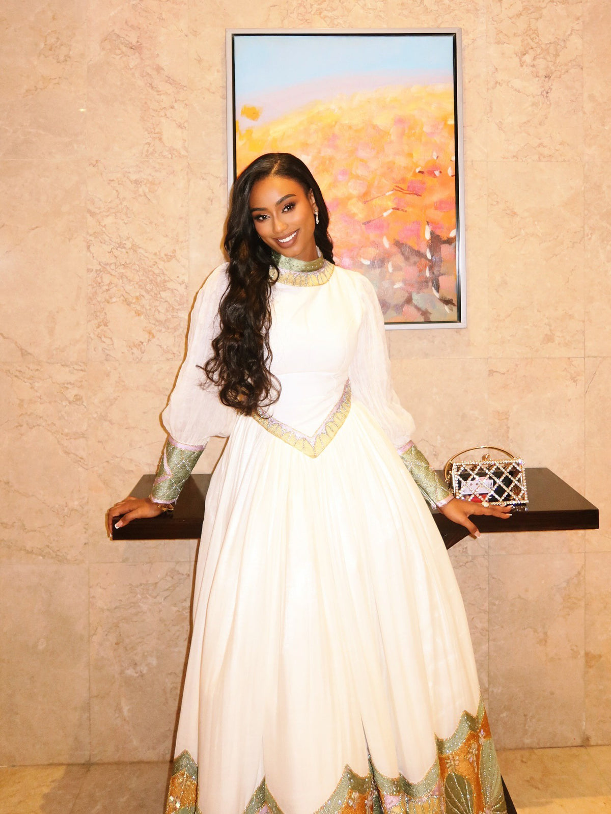FLUKA TRADITIONAL ETHIOPIAN WEDDING DRESS | CLASSIC HABESHA KEMIS | TRADITIONAL HABESHA DRESS DESIGN