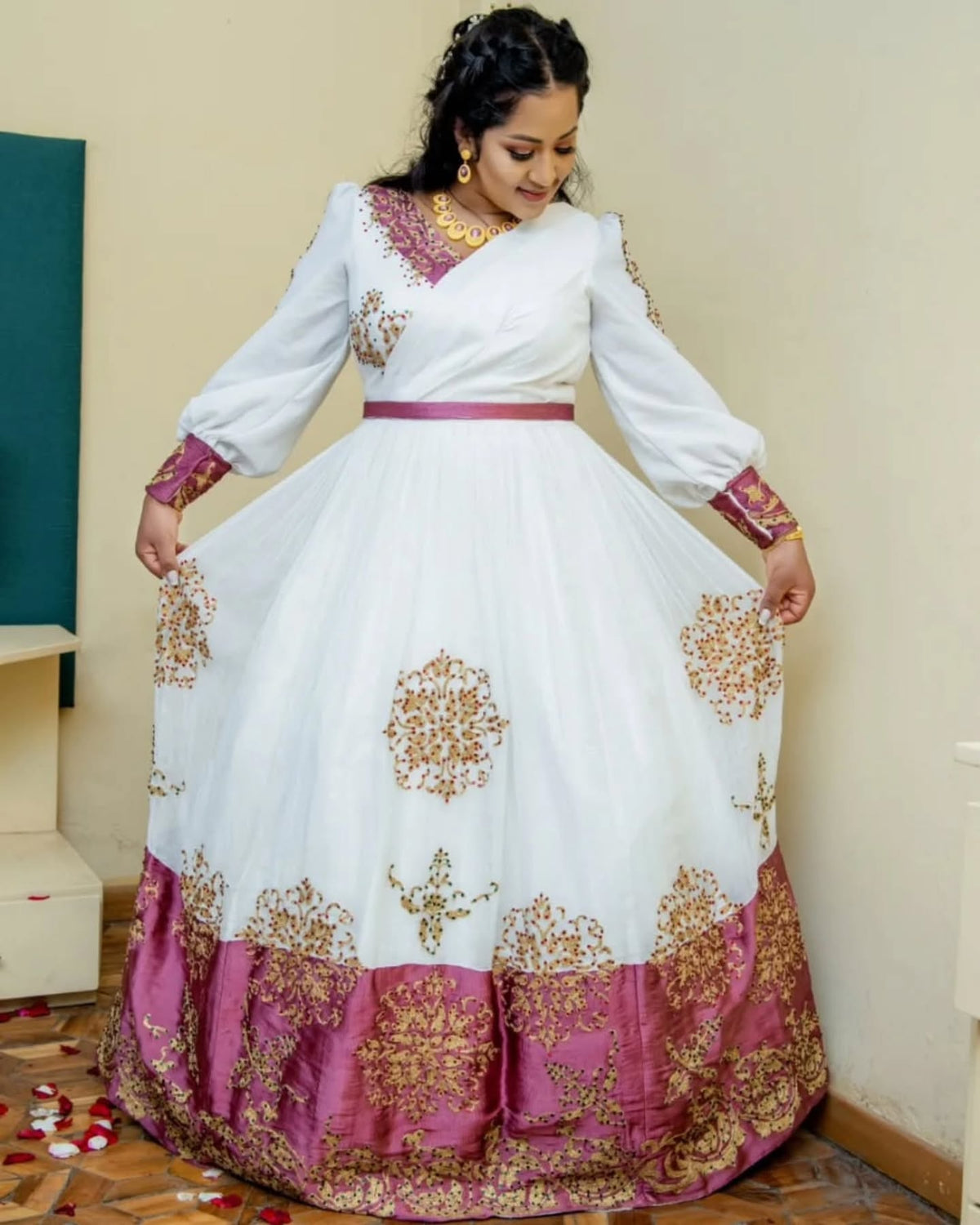 ELEGANT HABESHA KEMIS FOR SPECIAL OCCASIONS | CLASSIC HABESHA DRESS STYLE | AUTHENTIC ETHIOPIAN TRADITIONAL DRESS