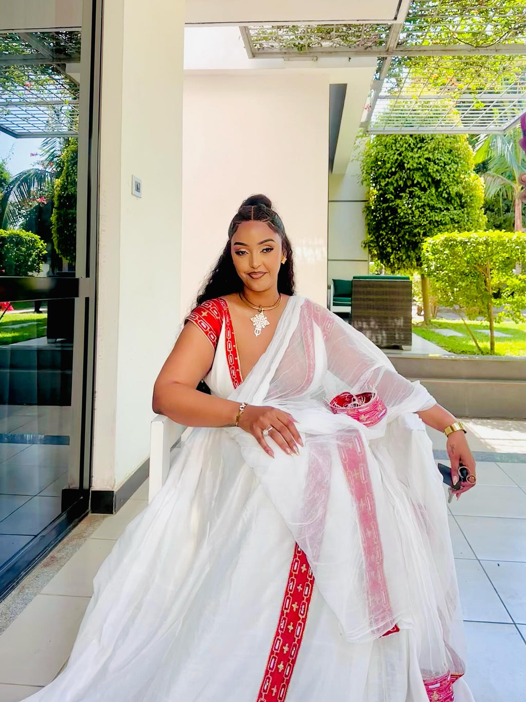 KULENI TRADITIONAL HABESHA DRESS | ETHIOPIAN CLOTHING FOR WOMEN | ETHIOPIAN HABESHA KEMIS