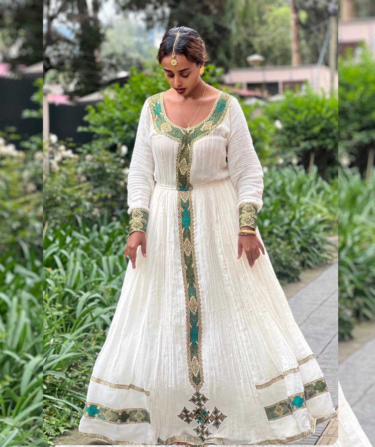 MITU LONG SLEEVE HABESHA DRESS | BEAUTIFUL HABESHA KEMIS | ETHIOPIAN CLOTHING