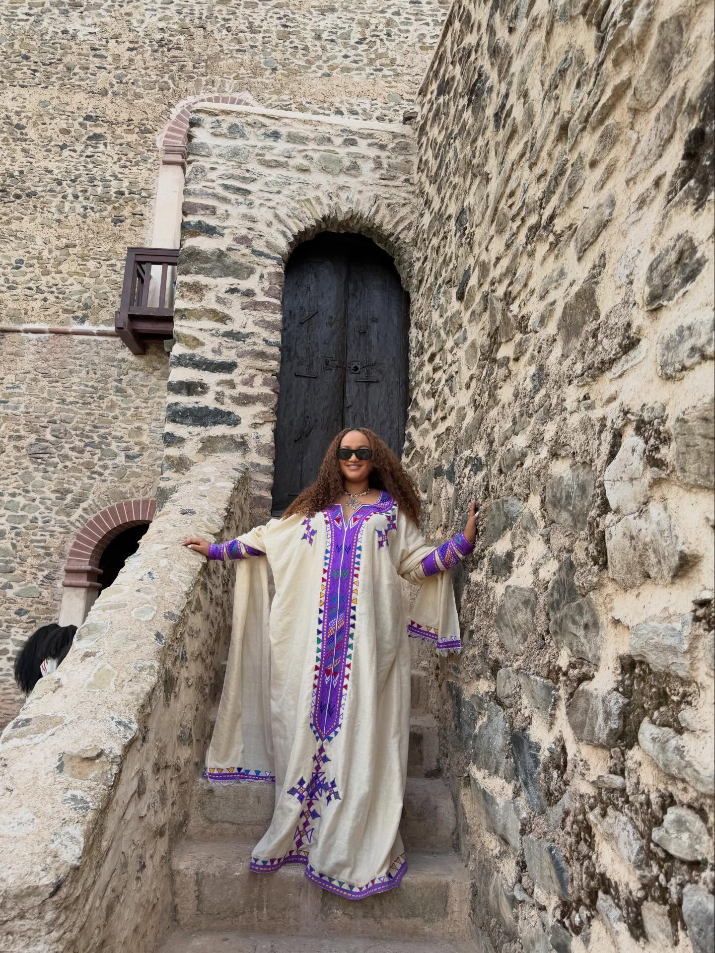 ZION LONG SLEEVE HABESHA DRESS | TRADITIONAL GOWN WITH AUTHENTIC HABESHA KEMIS | ETHIOPIAN DRESS