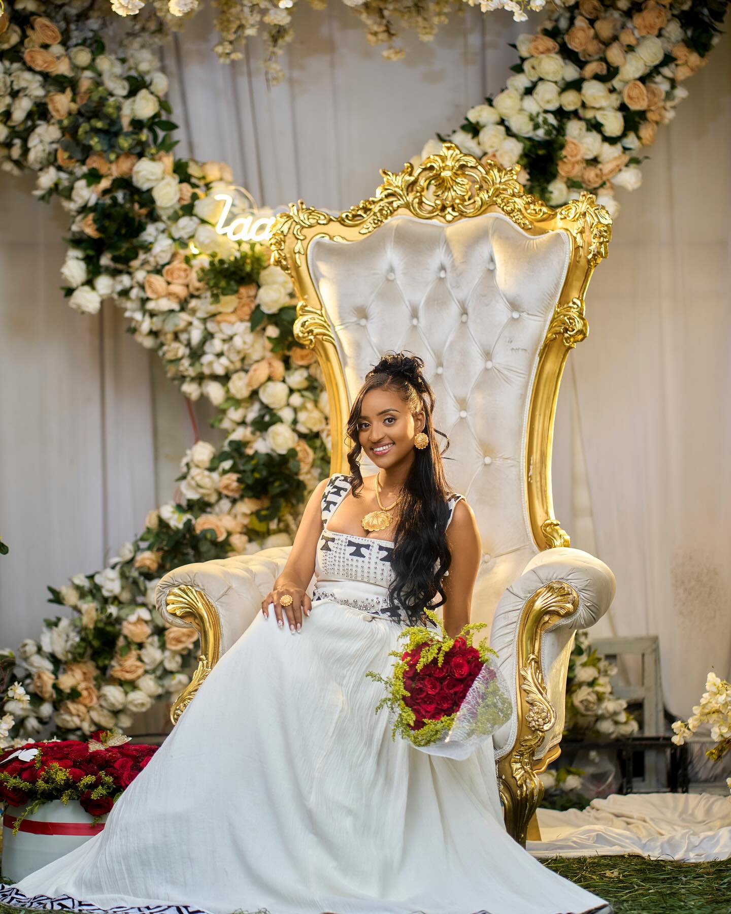 HILU AUTHENTIC ETHIOPIAN COUPLE OUTFIT | FEATURING HANDWOVEN FABRIC MATCHING SET | CULTURAL ETHIOPIAN CLOTHING