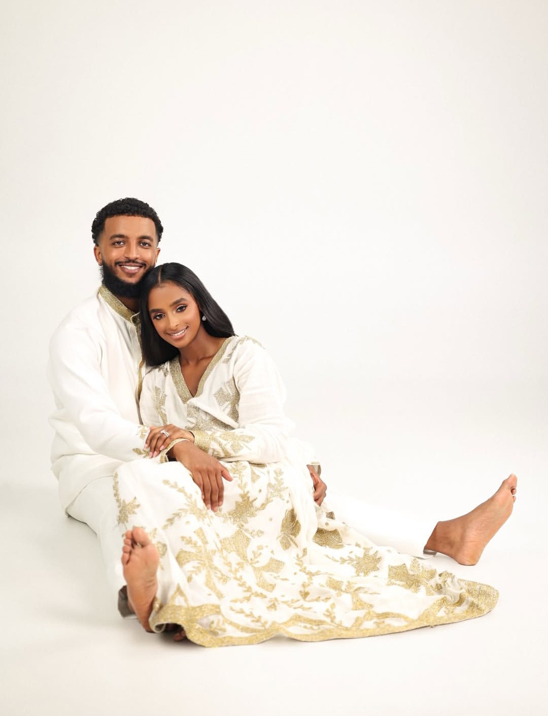ETABA HABESHA COUPLE OUTFIT | MATCHING ETHIOPIAN WEDDING ATTIRE | ETHIOPIAN DRESS FOR COUPLE'S