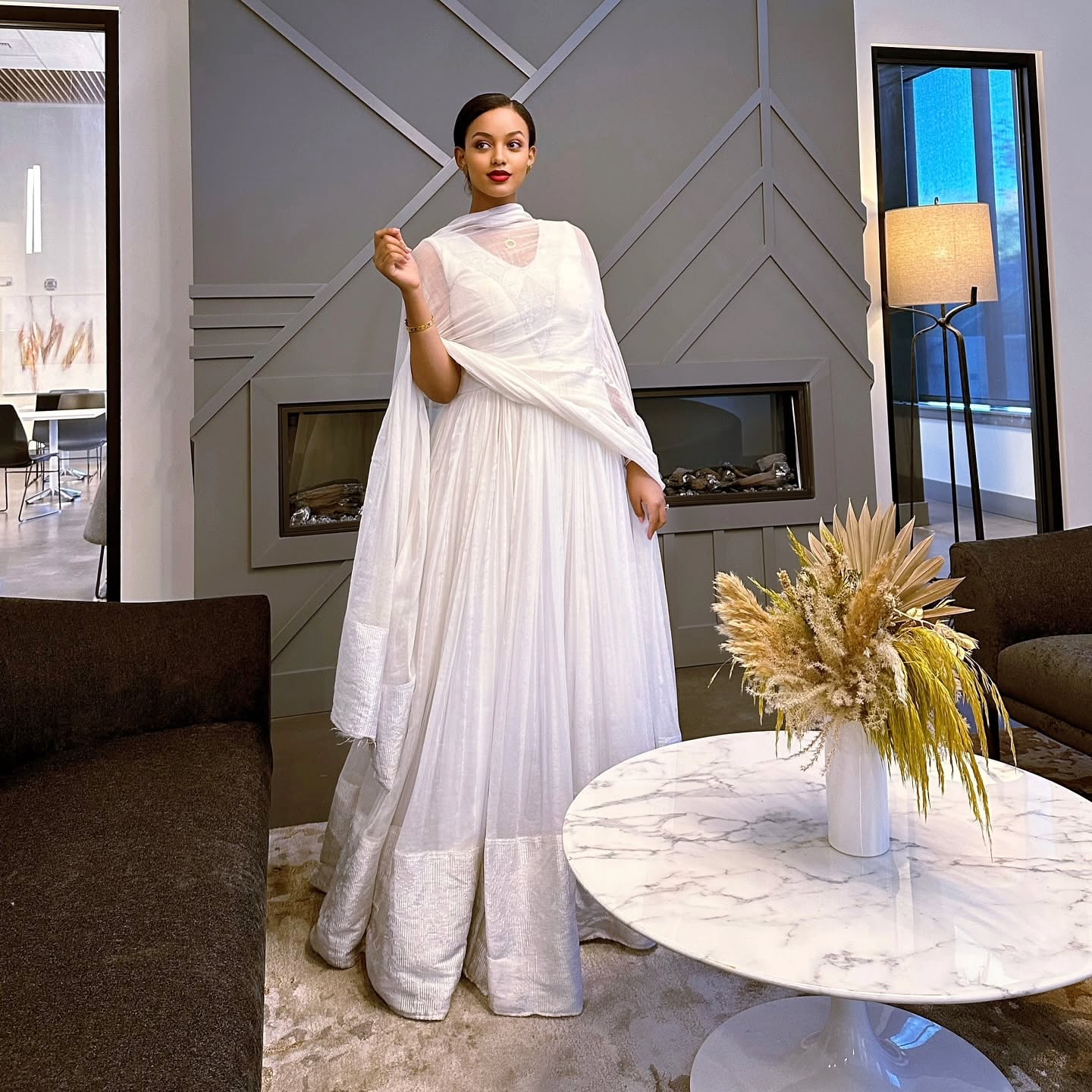RODI STUNNING SLEEVELESS WHITE HABESHA KEMIS |TRADITIONAL ETHIOPIAN DRESS | TIMELESS HABESHA DRESS