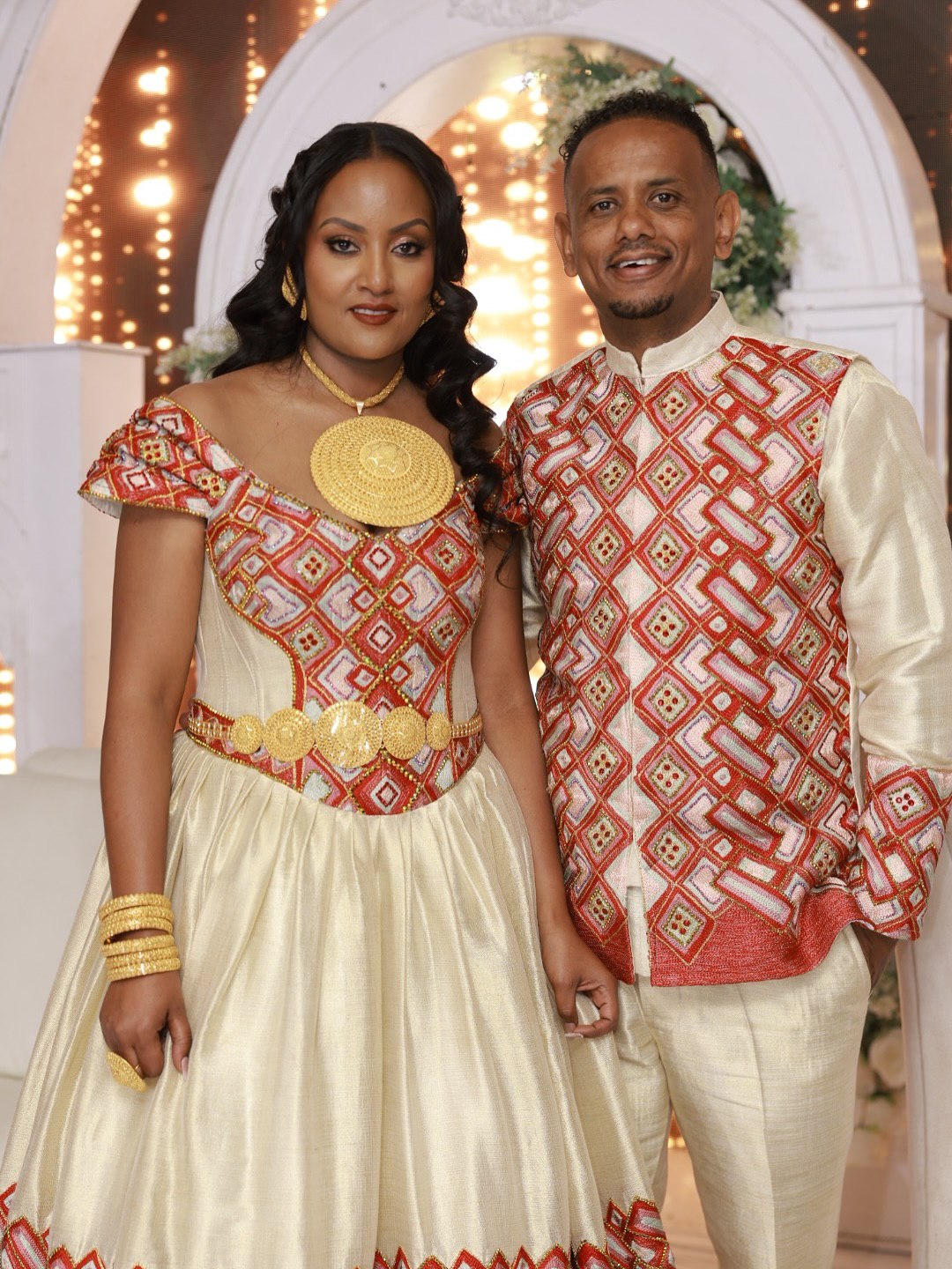 HODIYE LUXURIOUS ETHIOPIAN COUPLE OUTFIT | CULTURAL ETHIOPIAN CLOTHING | MATCHING WEAR FOR COUPLE'S