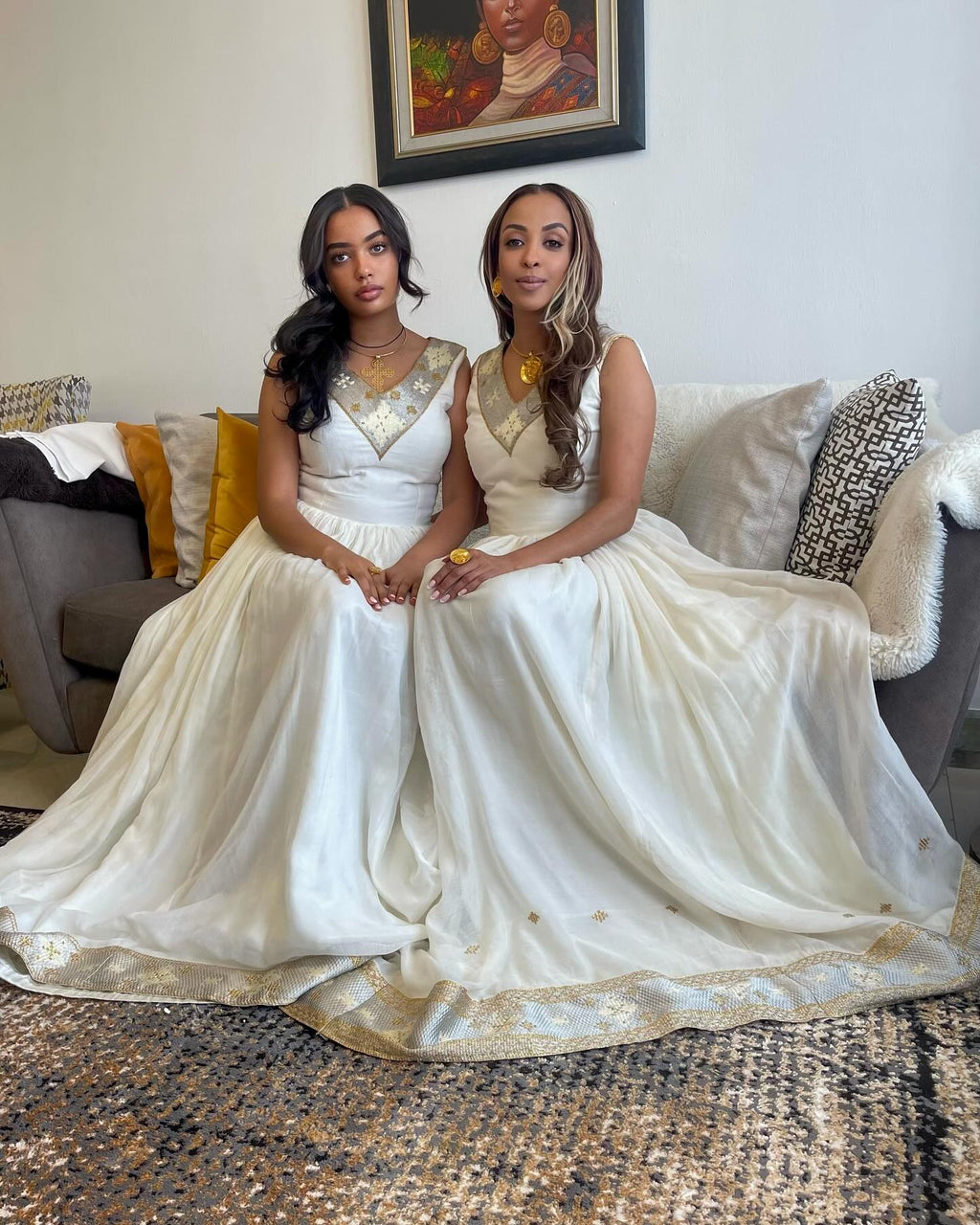 ANDINET STYLISH HABESHA KEMIS | SLEEVELESS HABESHA DRESS WITH BEAUTIFUL STYLE | TRADITIONAL ETHIOPIAN CLOTHING