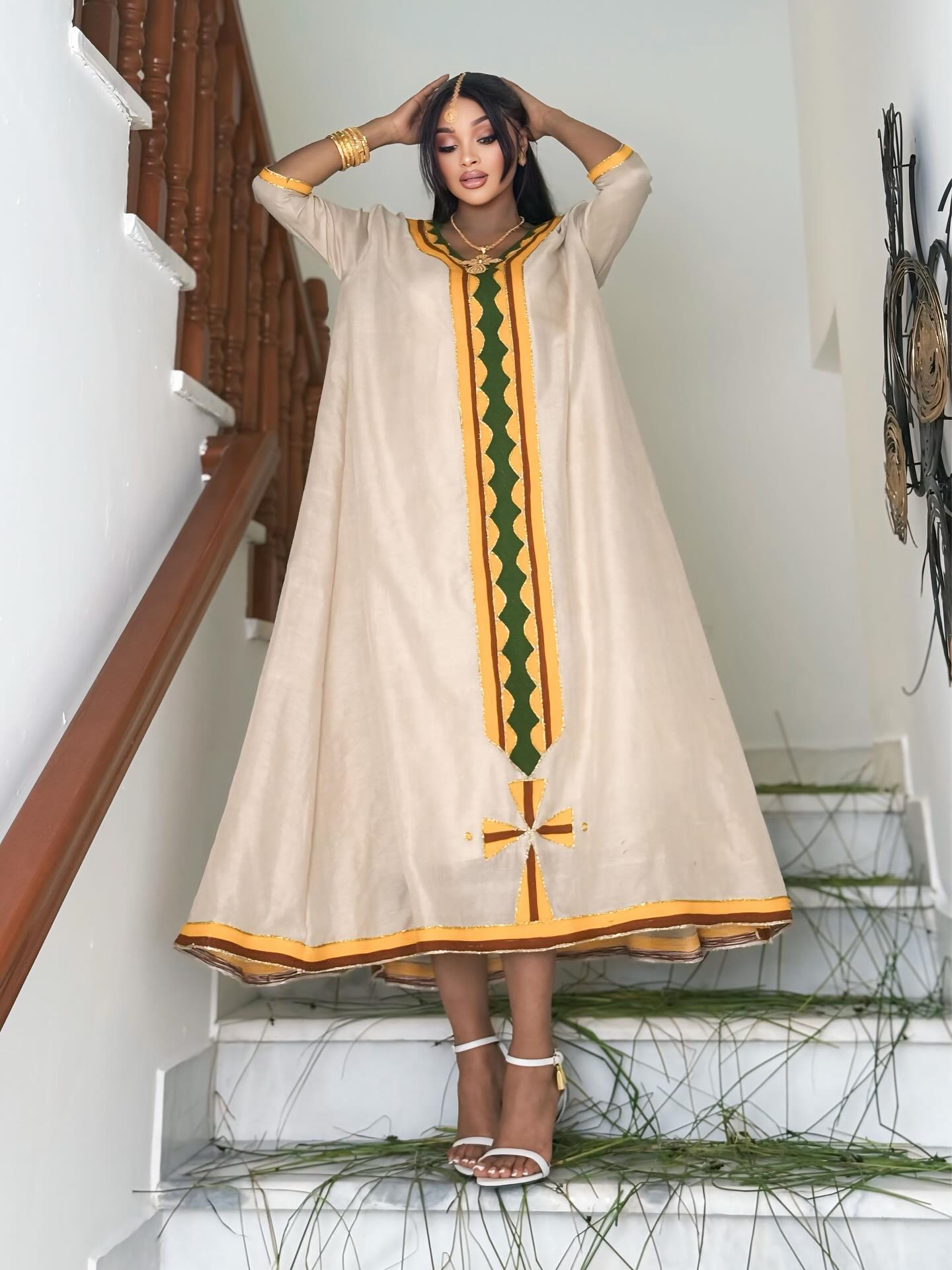 KIBIR HABESHA DRESS | TRADITIONAL HABESHA KEMIS| ETHIOPIAN CLOTHING FOR EVENTS