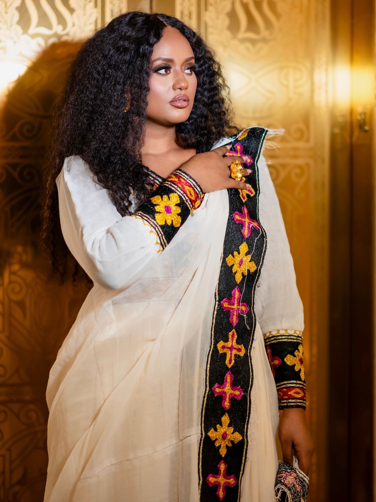 LINDA TRADITIONAL HABESHA DRESS | ELEGANT HABESHA KEMIS | ERITREAN DRESS DESIGN