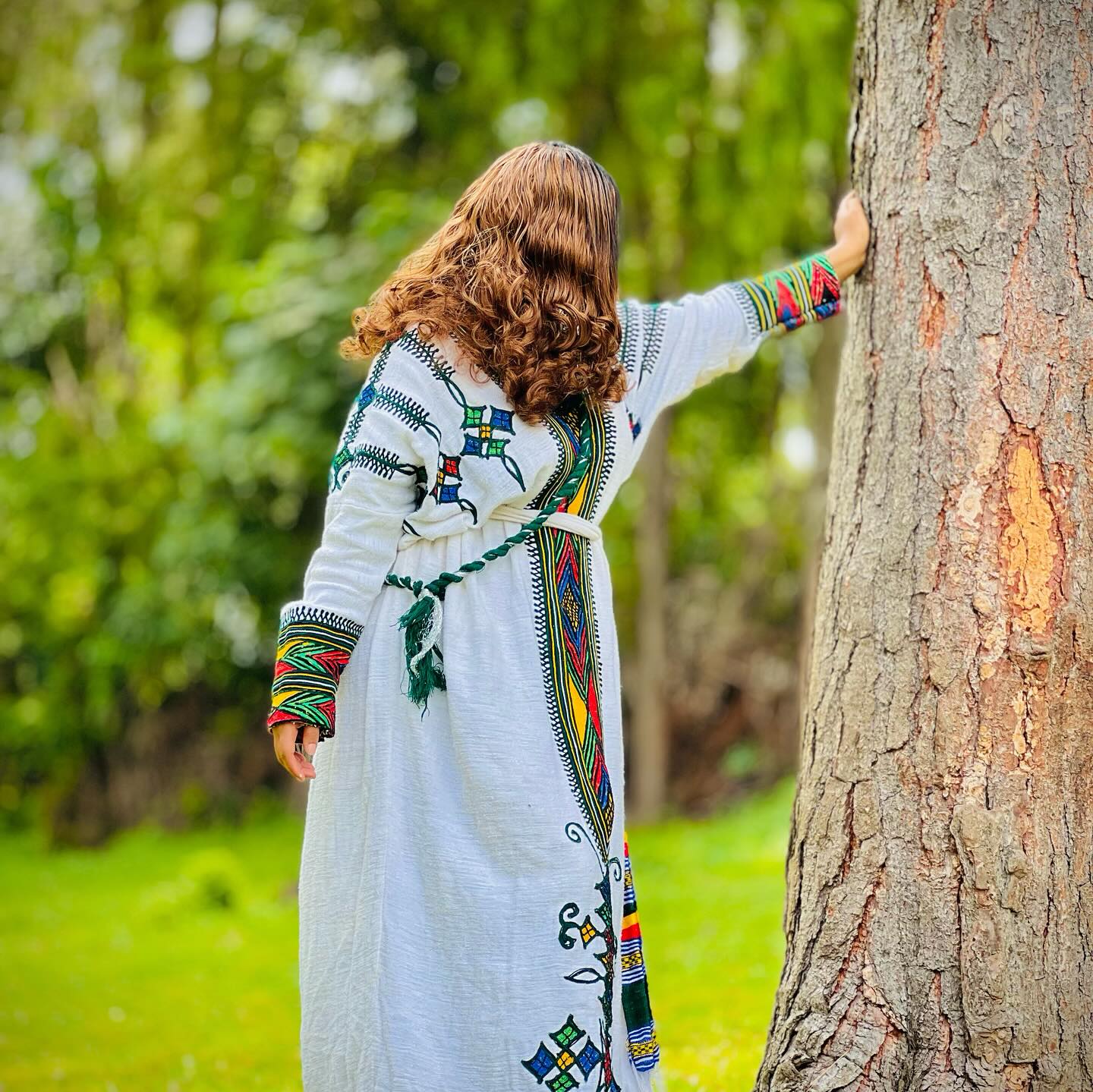 TIHUT GONDAR TRADITIONAL DRESS | COLORFUL HABESHA DRESS | HABESHA KEMIS STYLE