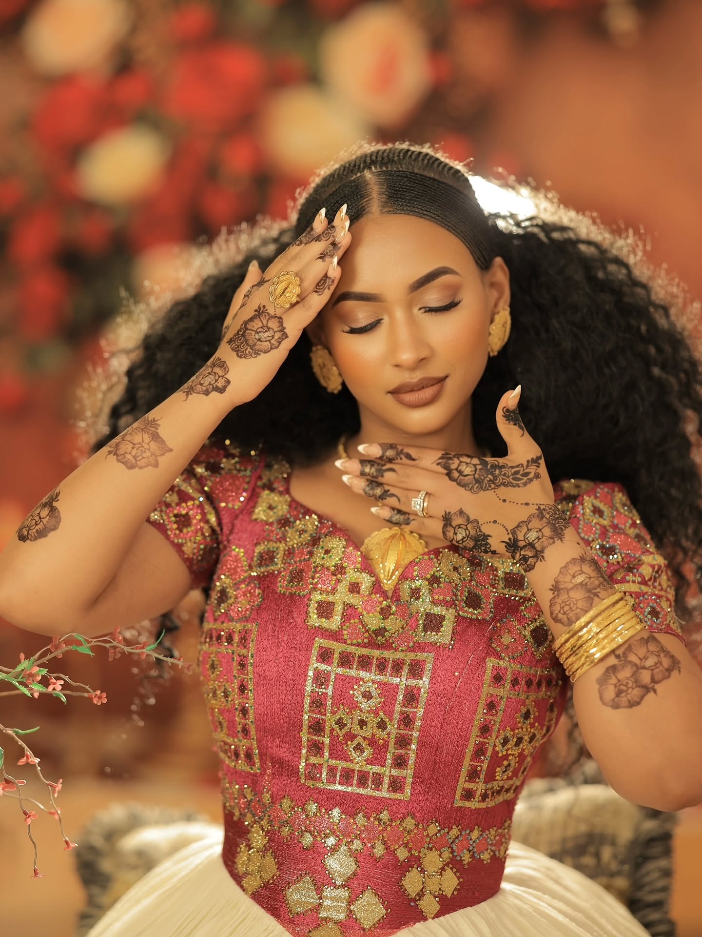 NUHAMIN TRADITIONAL ETHIOPIAN WEDDING DRESS | HABESHA KEMIS STYLE | HABESHA DRESS FOR WEDDING