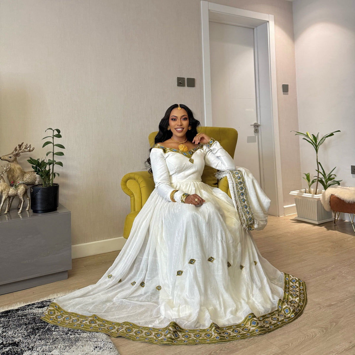 MIRTNESH ETHIOPIAN HABESHA DRESS | ETHIOPIAN TRADITIONAL DRESS | STUNNING HABESHA KEMIS FOR WOMEN