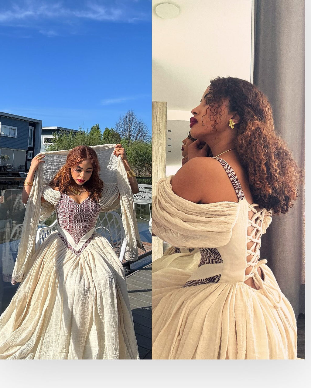 MLKIT BEAUTIFUL ETHIOPIAN TRADITIONAL DRESS | HANDWOVEN HABESHA DRESS | STUNNING HABESHA KEMIS