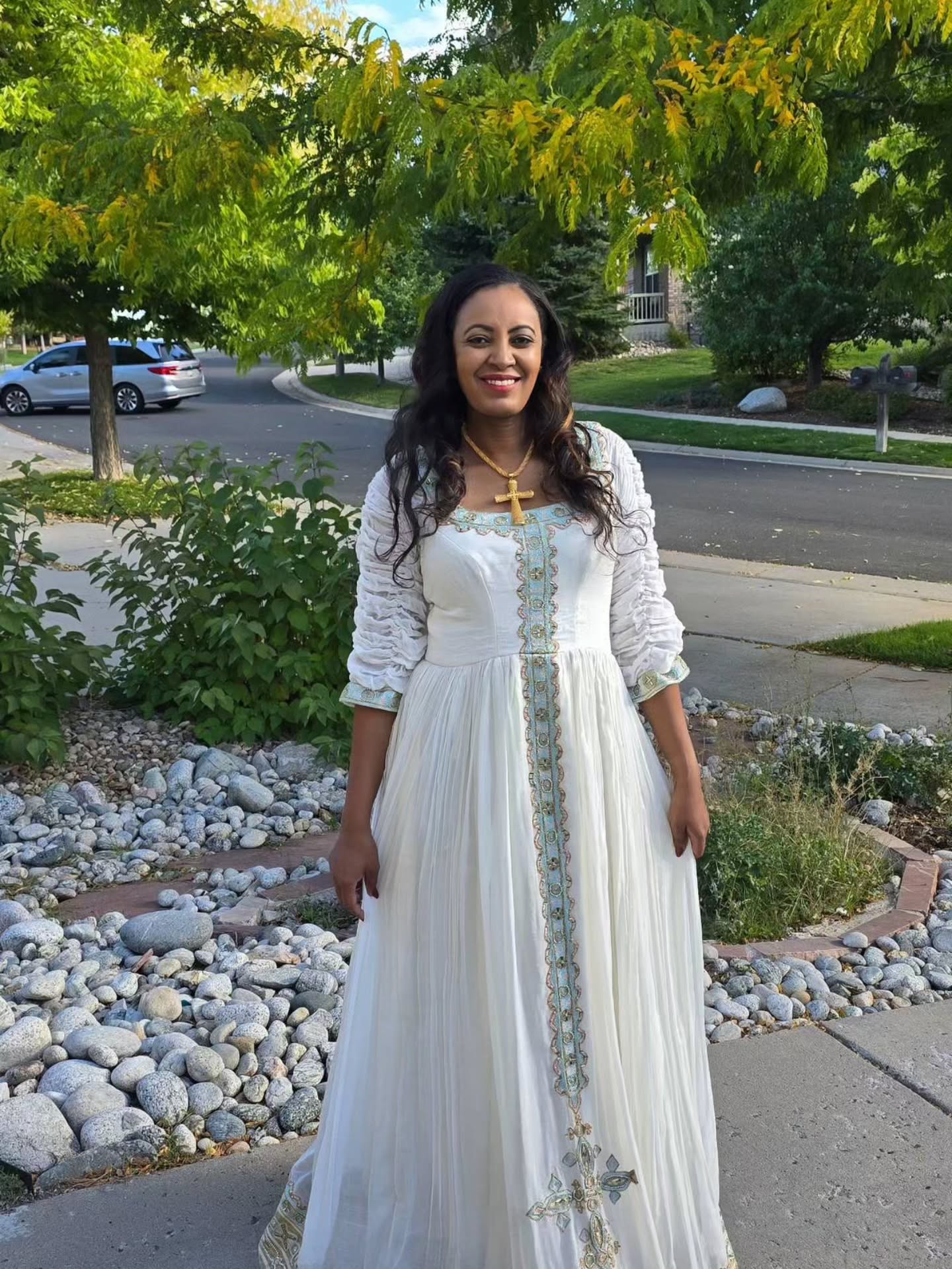 MAZENGIYA BEAUTIFUL HABESHA DRESS | INSPIRED ETHIOPIAN CLOTHING | CHARMING HABESHA KEMIS